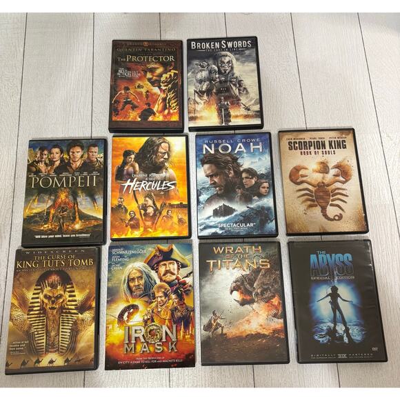 10 Movie DVD Bundle Epic Battles, Ancient Myths, and Heroic Journeys - Picture 1 of 13